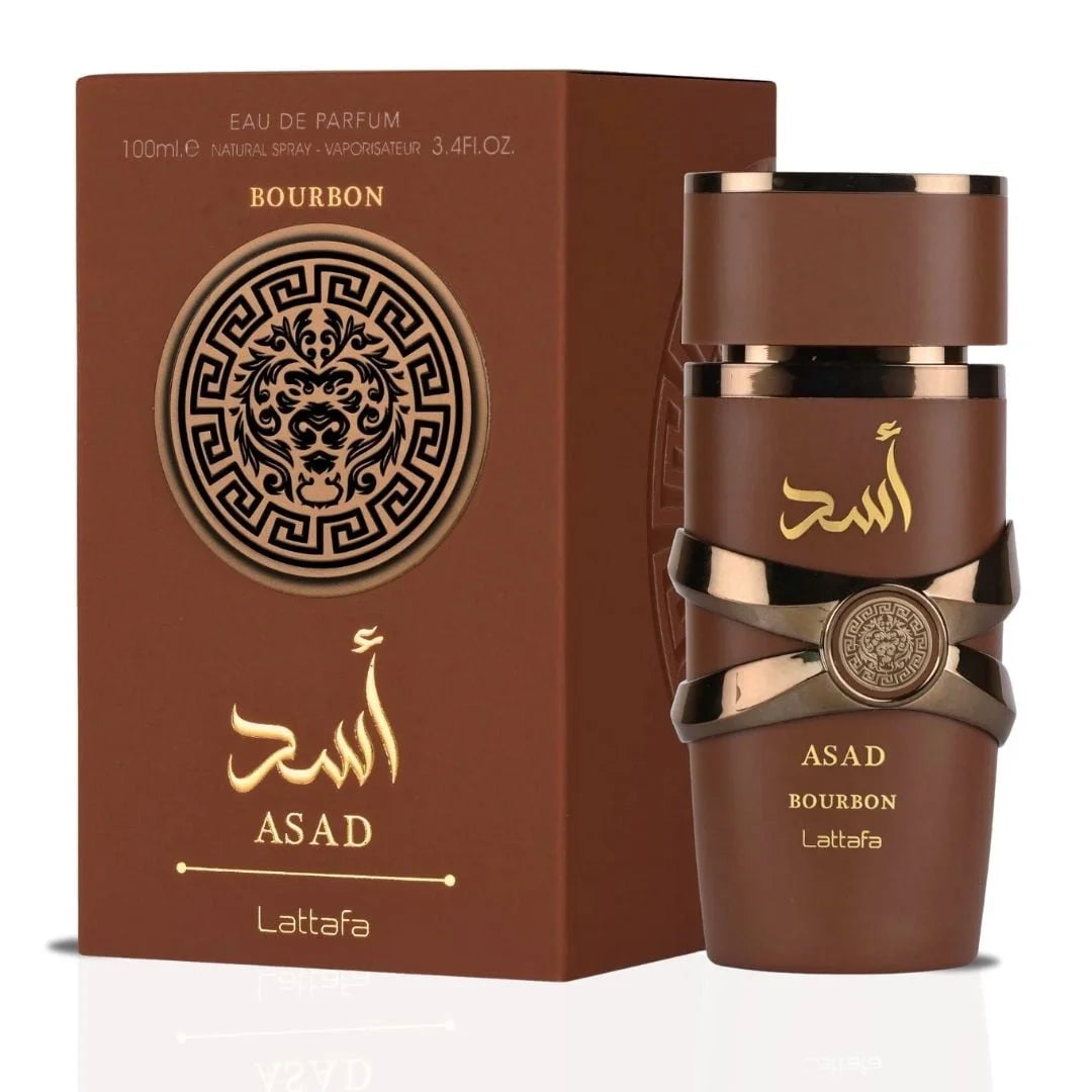 Lattafa Men's Asad Bourbon EDP Spray 3.4 oz Fragrances