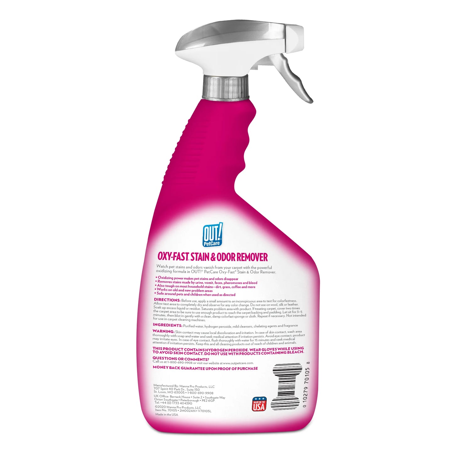 OUT! Oxygen Activated Pet Stain & Odor Remover for Dogs - Fresh Scent