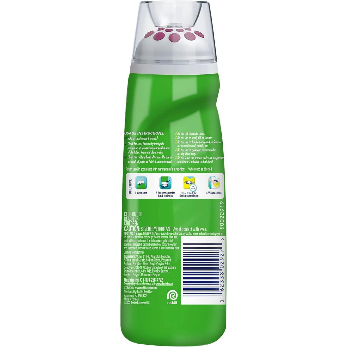Spray 'n Wash Max, Laundry Stain Remover Gel Stick, 6.7 oz Bottle