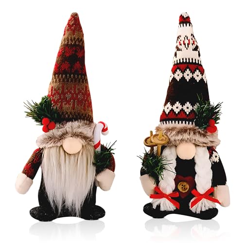 Christmas Gnomes Plush [2 pcs Set], Gnomes Christmas Decorations for Home
